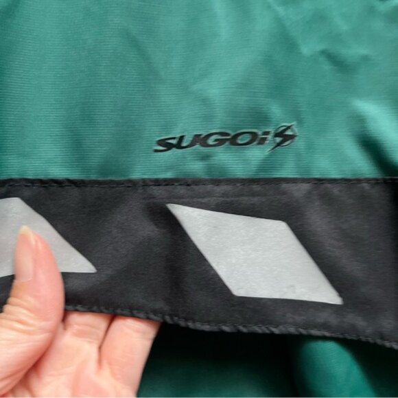 Sugoi Green and Black Cycling Reflective Jacket Sz S - Picture 6 of 8